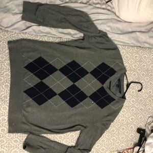 Tommy Hilfiger Grey Argyle Sweater
